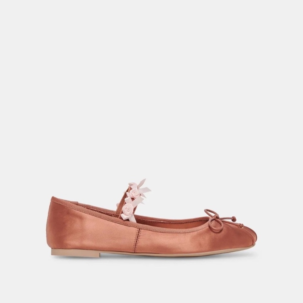 NWT Dolce Vita x for Love & Lemons Claira bow rosebud Mary Jane ballet flat shoe - Picture 2 of 14